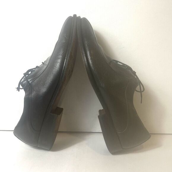 Mezlan Pravia Apron Toe Oxford Mens Size 10.5 M Black Made In Spain Leather Shoe - Picture 5 of 12